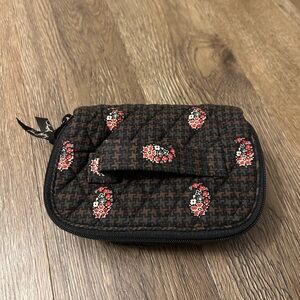 Vera Bradley Brown Quilted Jewelry Bag